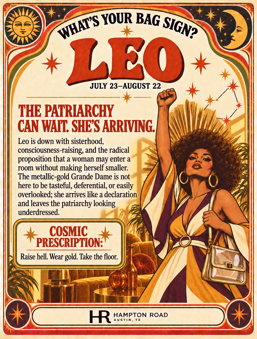 Leo vintage zodiac graphic