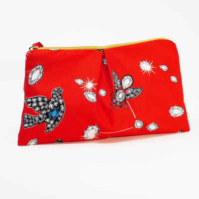 "Little Creatures" Scarf Bag (Upcycled from Alexander McQueen Scarf) Party Clutch Hampton Road Designs   