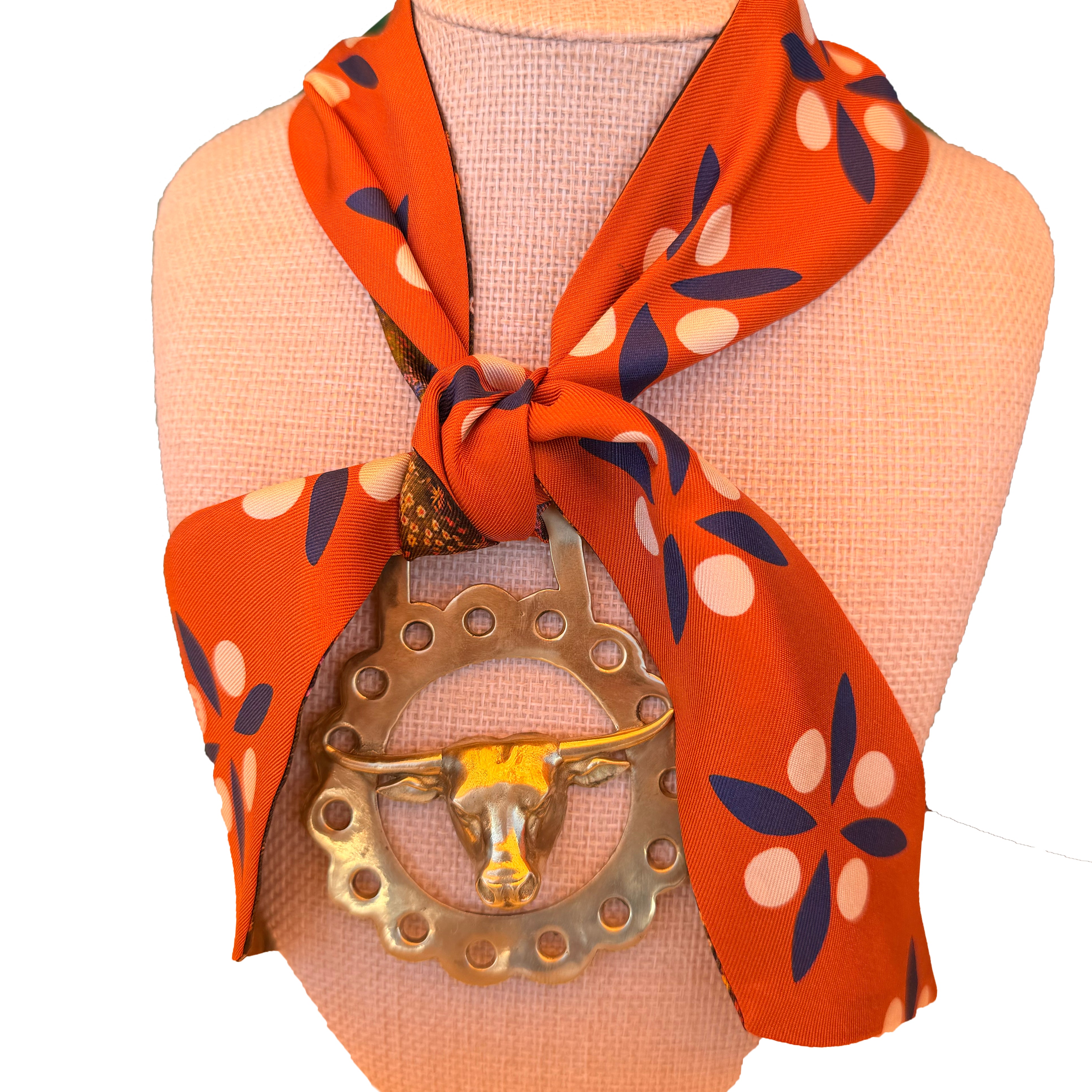 Longhorn Brass Medallion