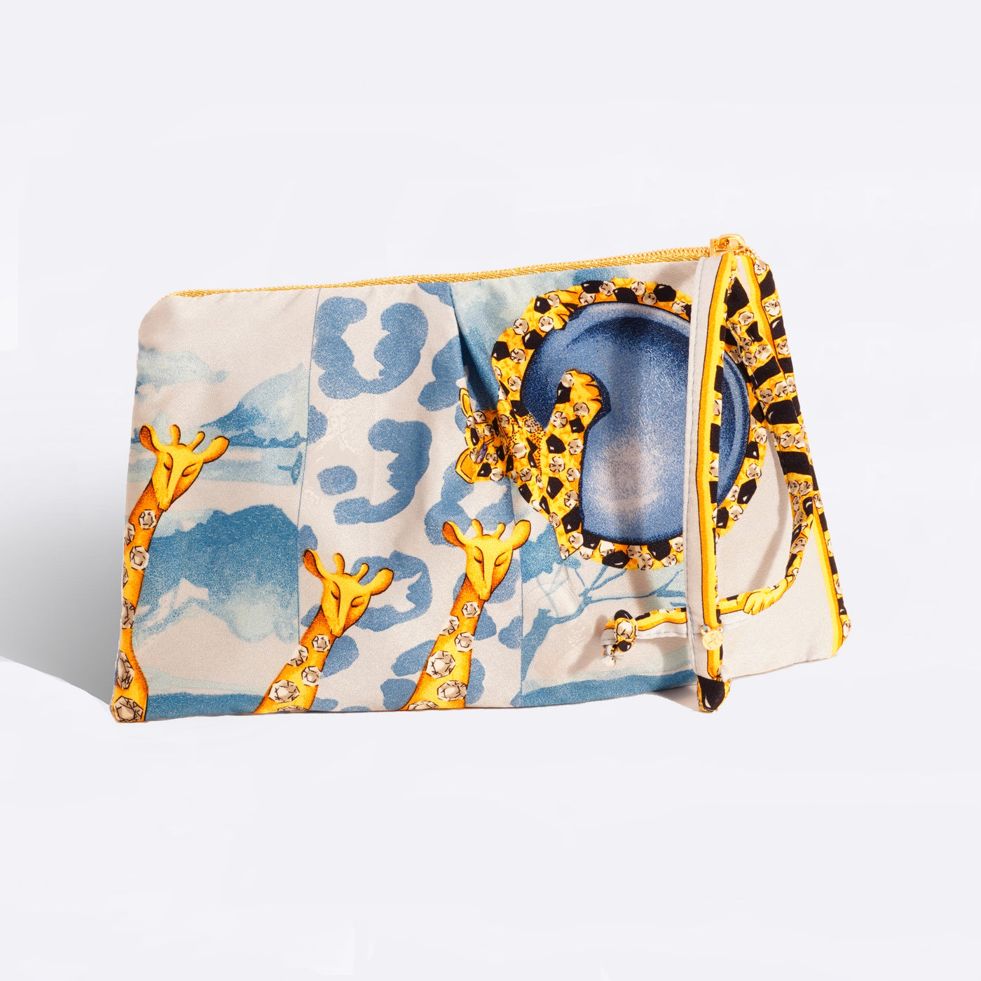 "Out of Africa" Scarf Bag (Upcycled from Cartier Scarf) Party Clutch Hampton Road Designs   