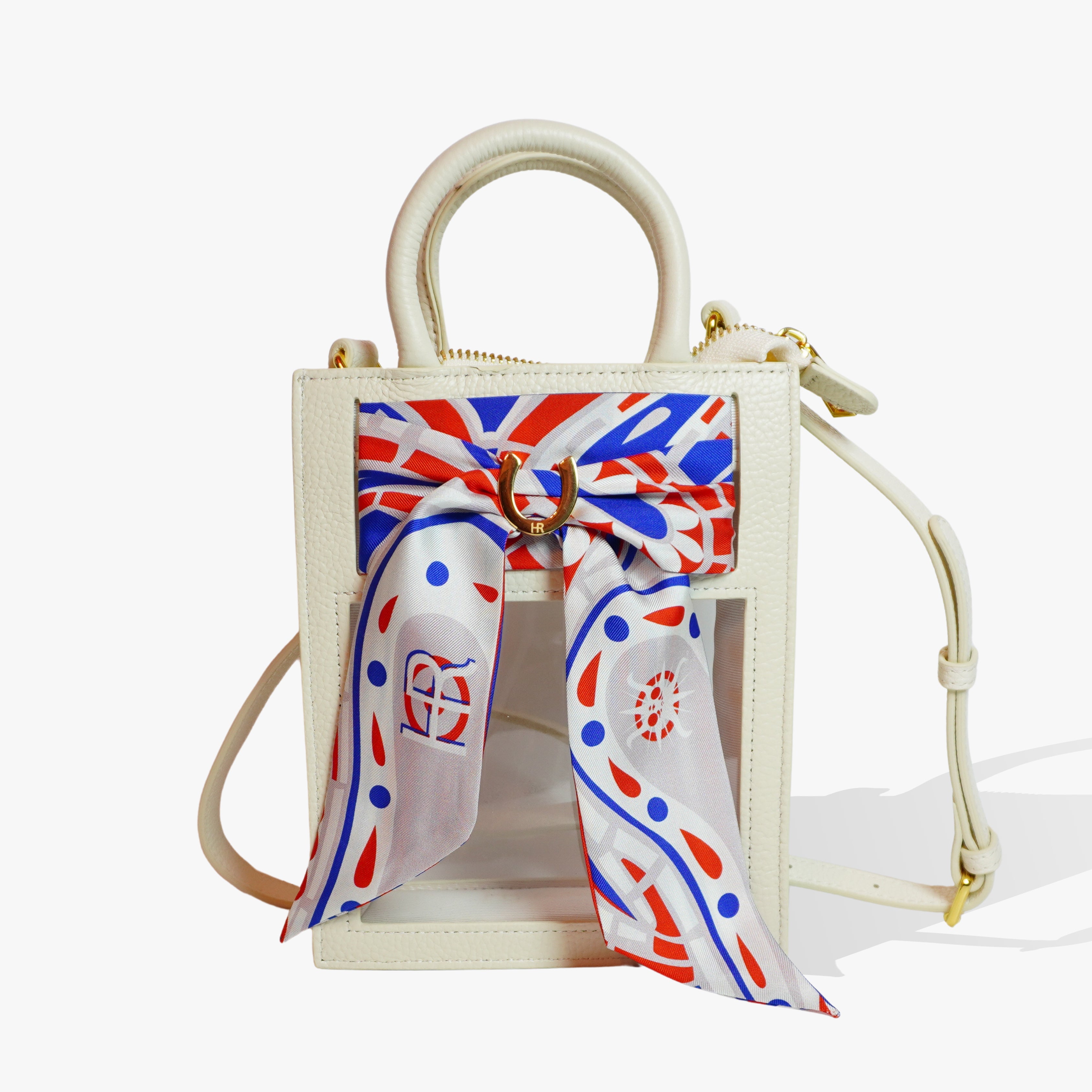 Mini Calista Clear + Paisley (French Blue) Twillionaire Mini Calista Clear Hampton Road Designs Oyster