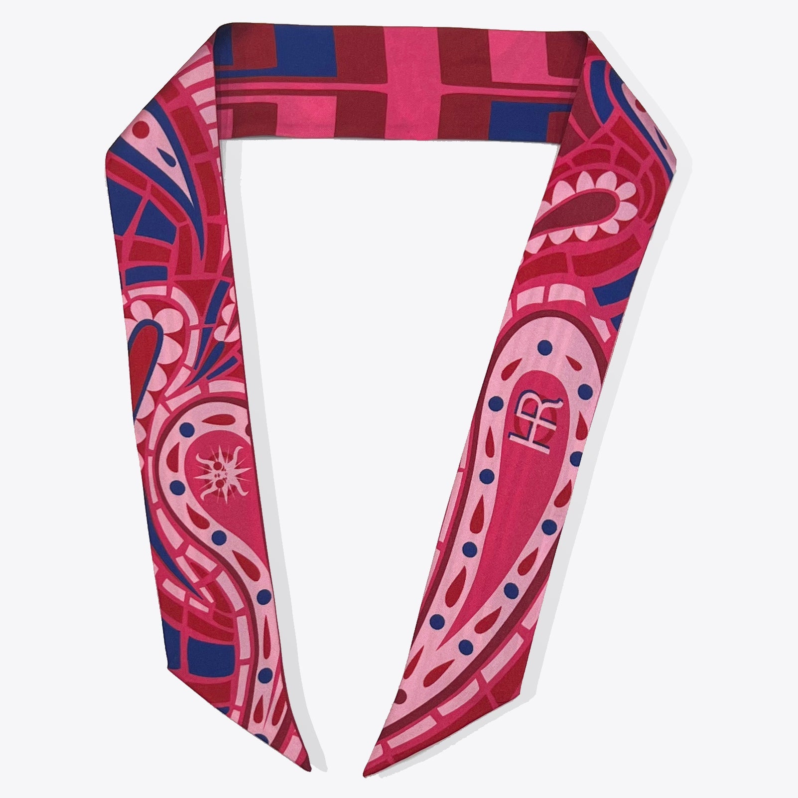 Leather Mini Calista + Paisley (Fuscia) Twillionaire Leather Mini Calista Hampton Road Designs