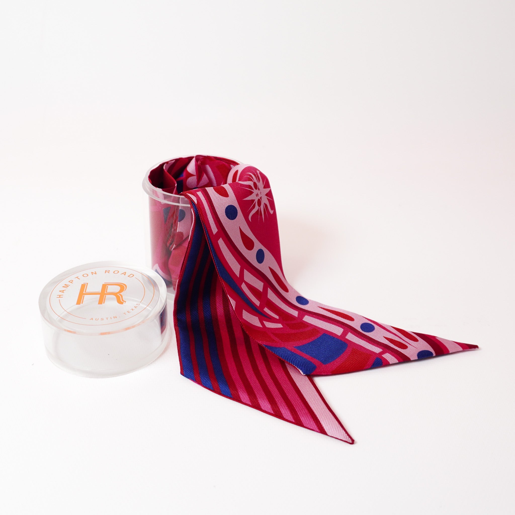 Paisley (Fuscia) Twillionaire & Scarf Ring Twillionaire Hampton Road Designs