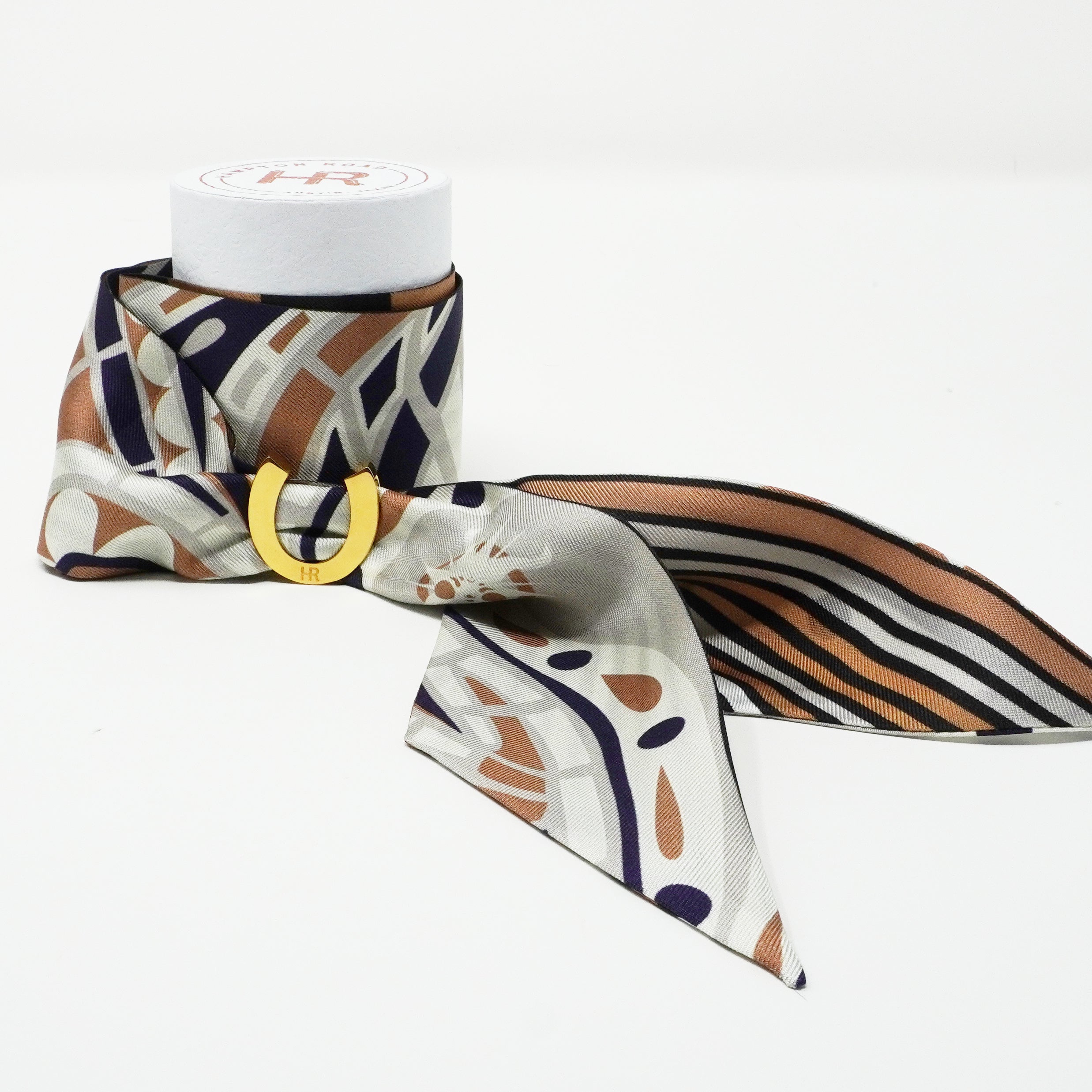 Mini Calista Clear + Gold Paisley Twillionaire Mini Calista Clear Hampton Road Designs   
