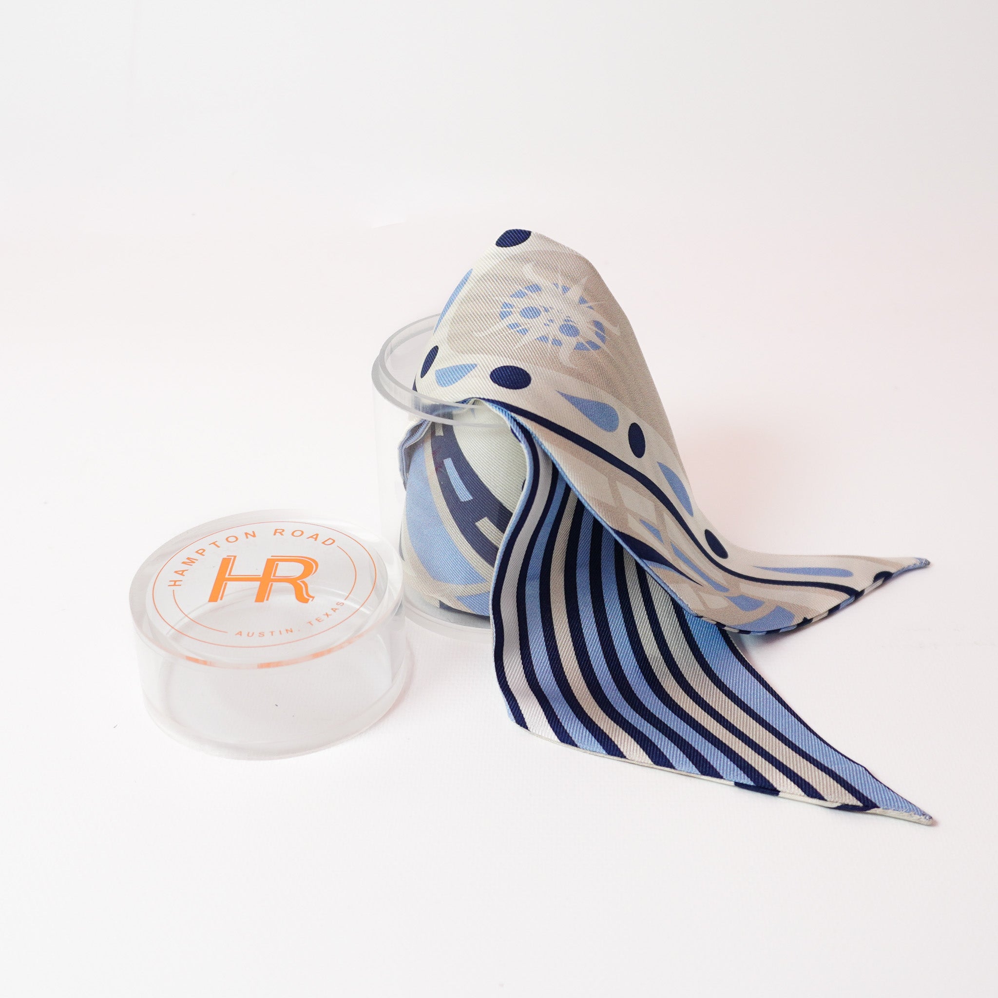 Paisley (Powder Blue) Twillionaire & Scarf Ring Twillionaire Hampton Road Designs