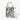 Mini Calista Clear + Paisley (Powder Blue) Twillionaire Mini Calista Clear Hampton Road Designs Oyster
