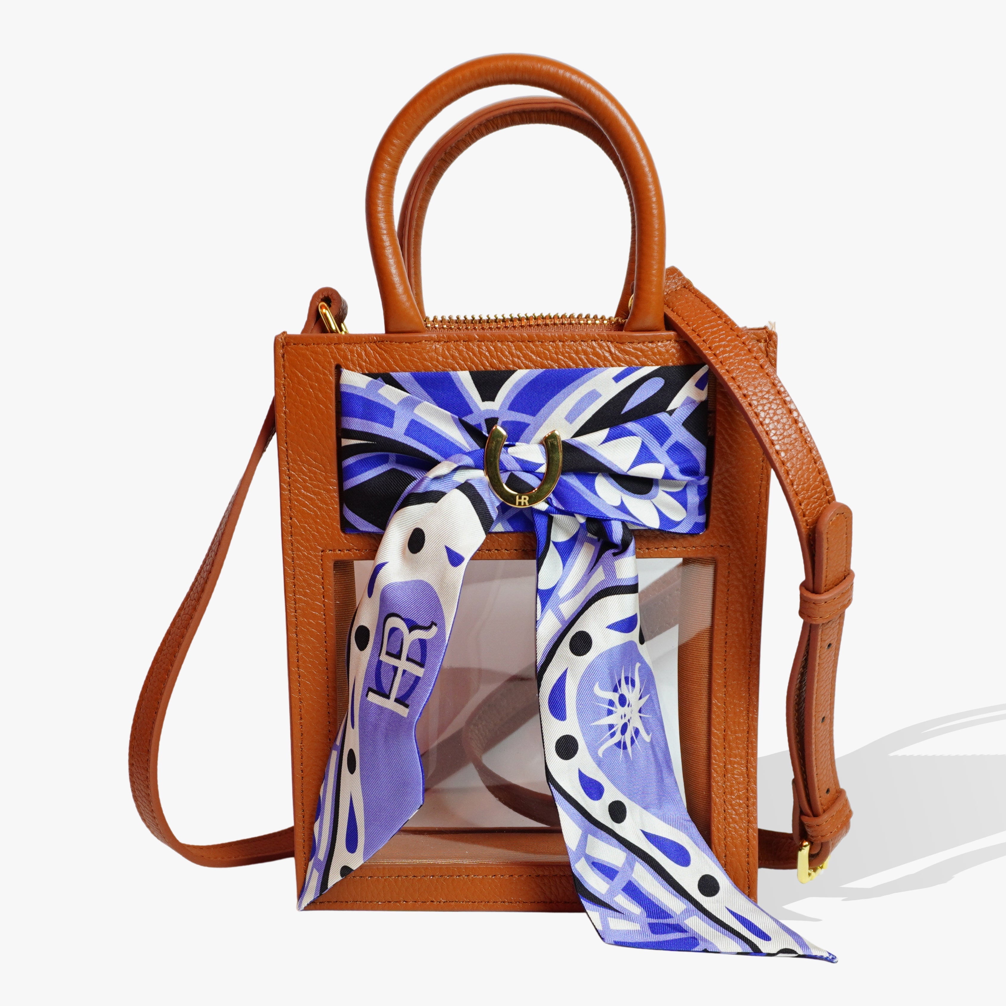 Mini Calista Clear + Paisley (Purple) Twillionaire Mini Calista Clear Hampton Road Designs Camel