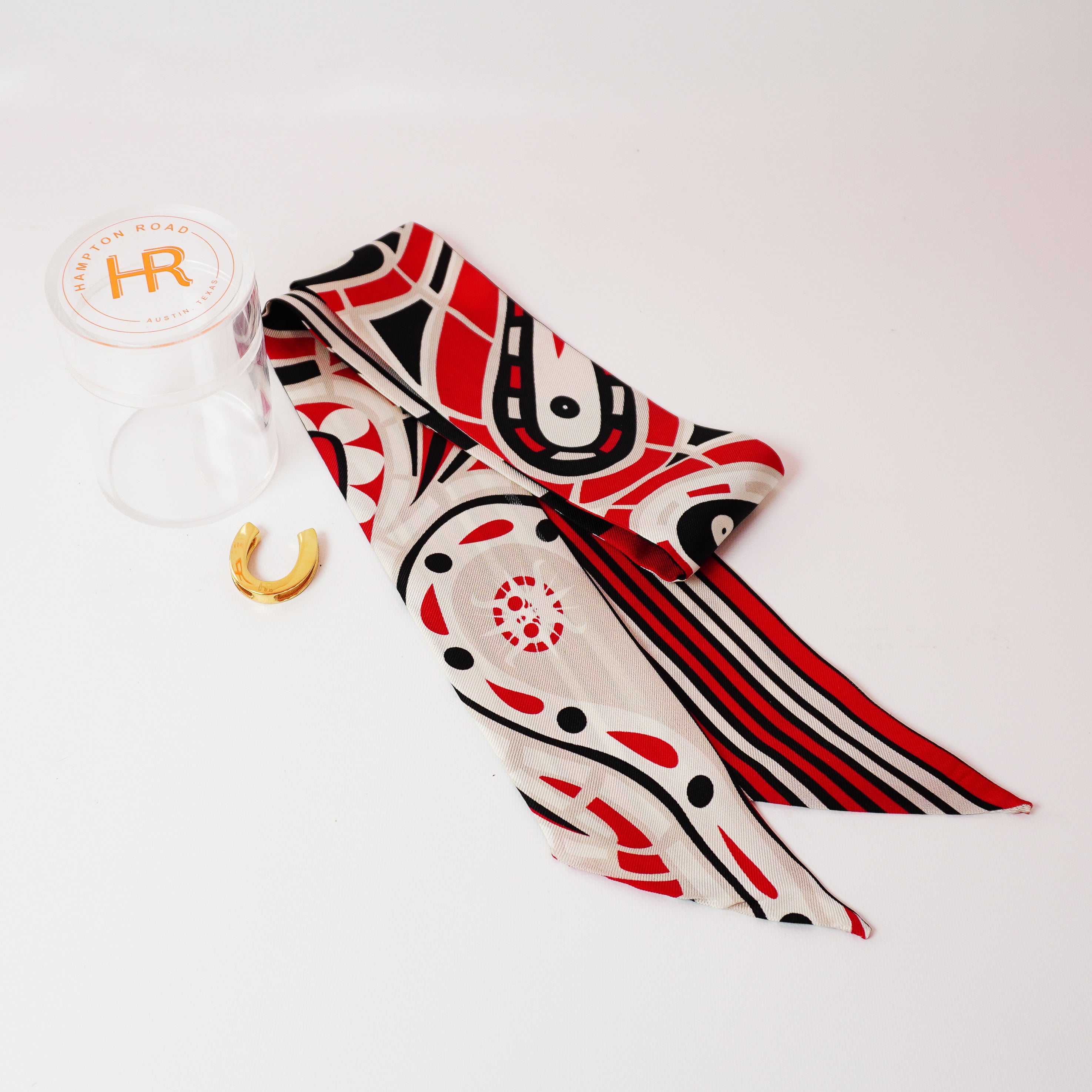 Paisley (Red) Twillionaire & Scarf Ring Twillionaire Hampton Road Designs