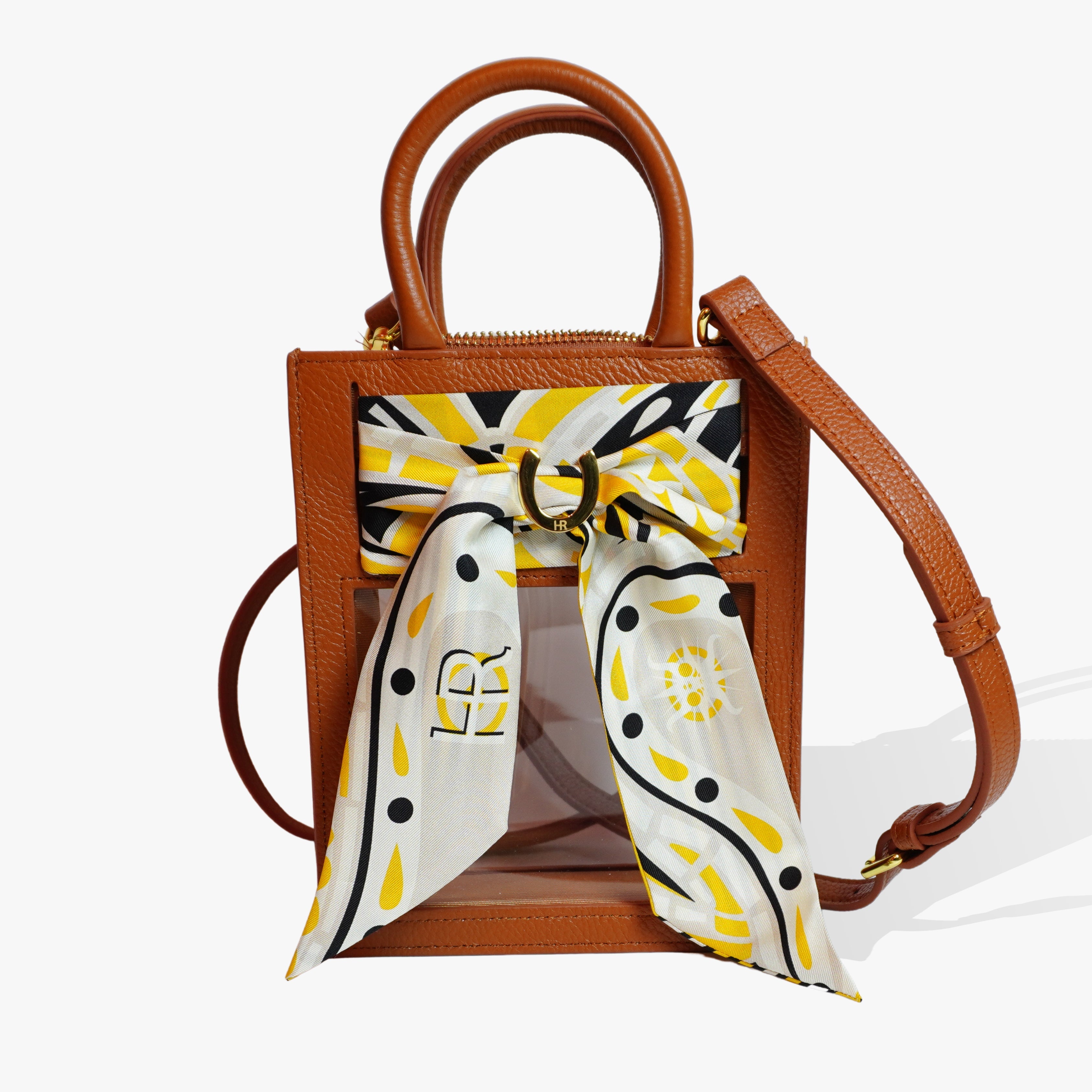 Mini Calista Clear + Paisley (Yellow) Twillionaire Mini Calista Clear Hampton Road Designs Camel