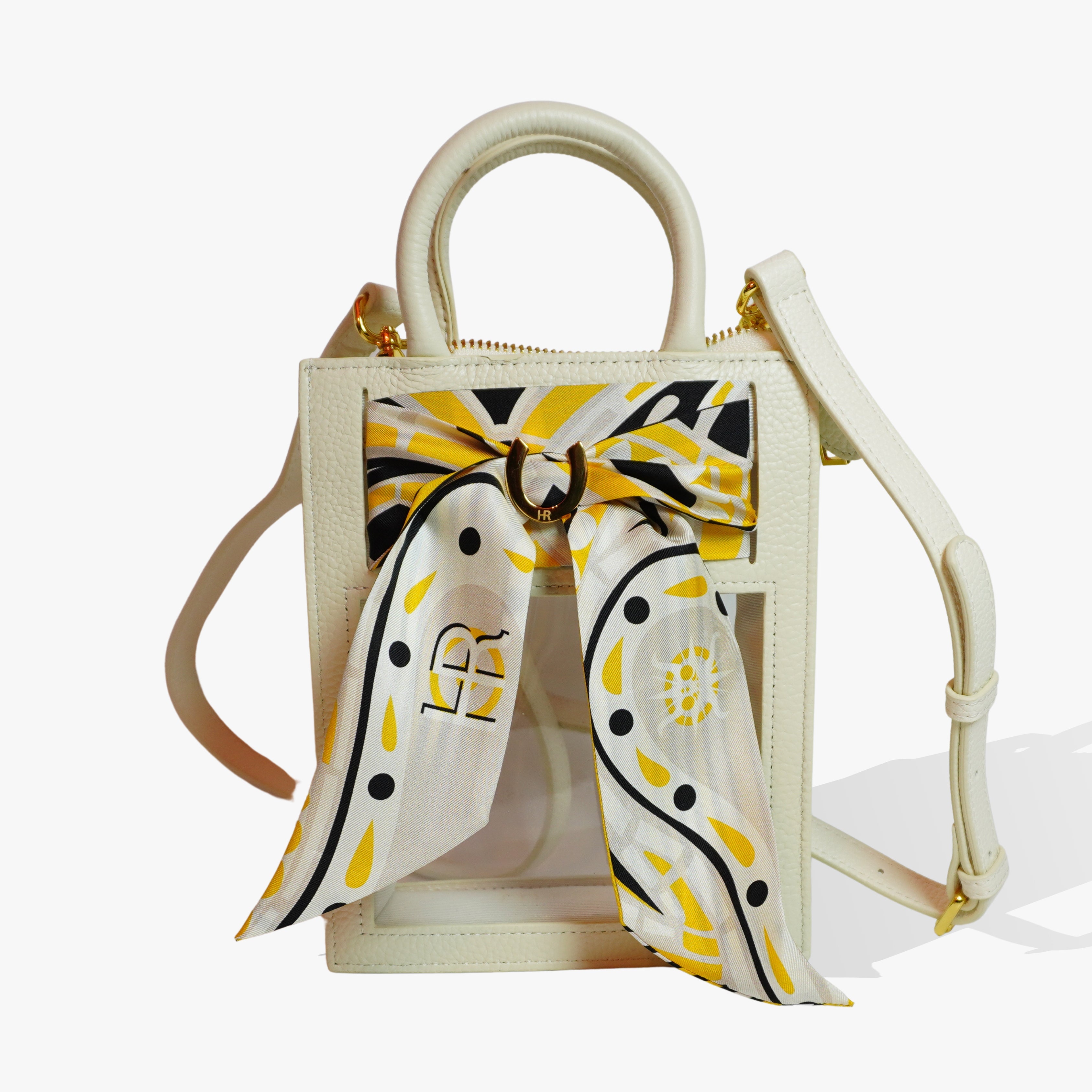 Mini Calista Clear + Paisley (Yellow) Twillionaire Mini Calista Clear Hampton Road Designs Oyster