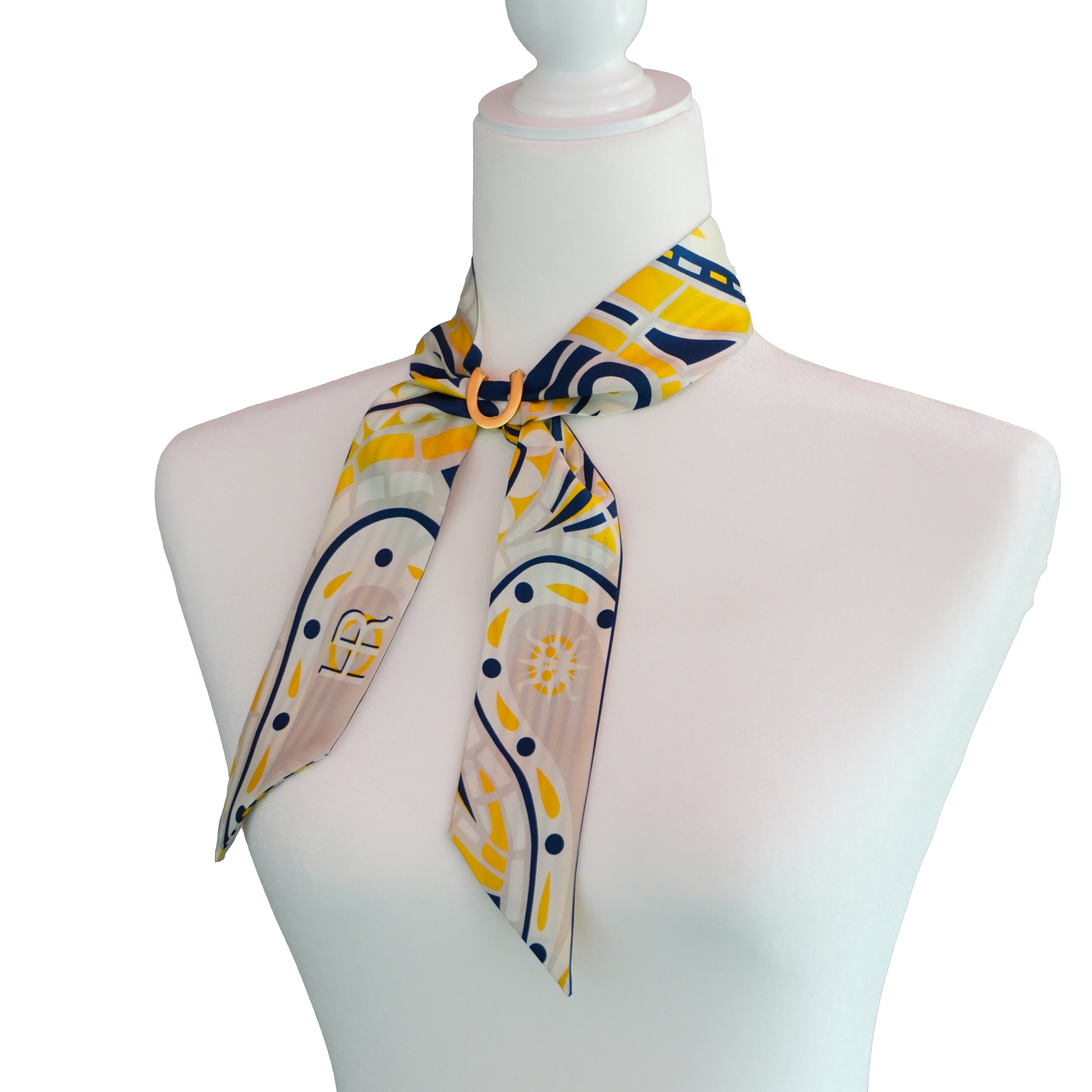 Paisley (Yellow) Twillionaire & Scarf Ring Twillionaire Hampton Road Designs