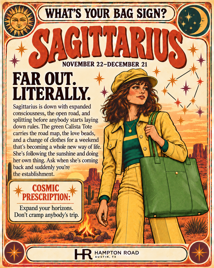 Sagittarius vintage zodiac graphic