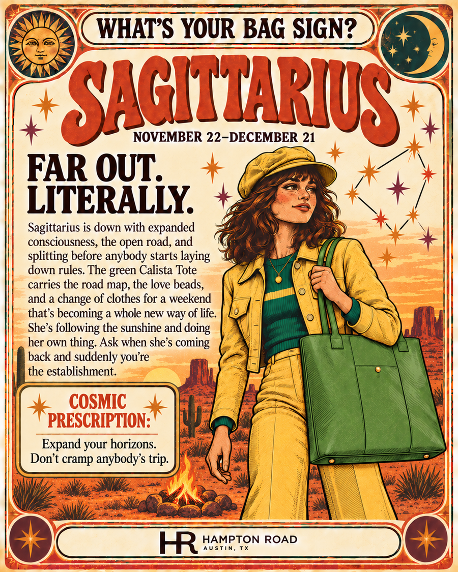 Sagittarius vintage zodiac graphic