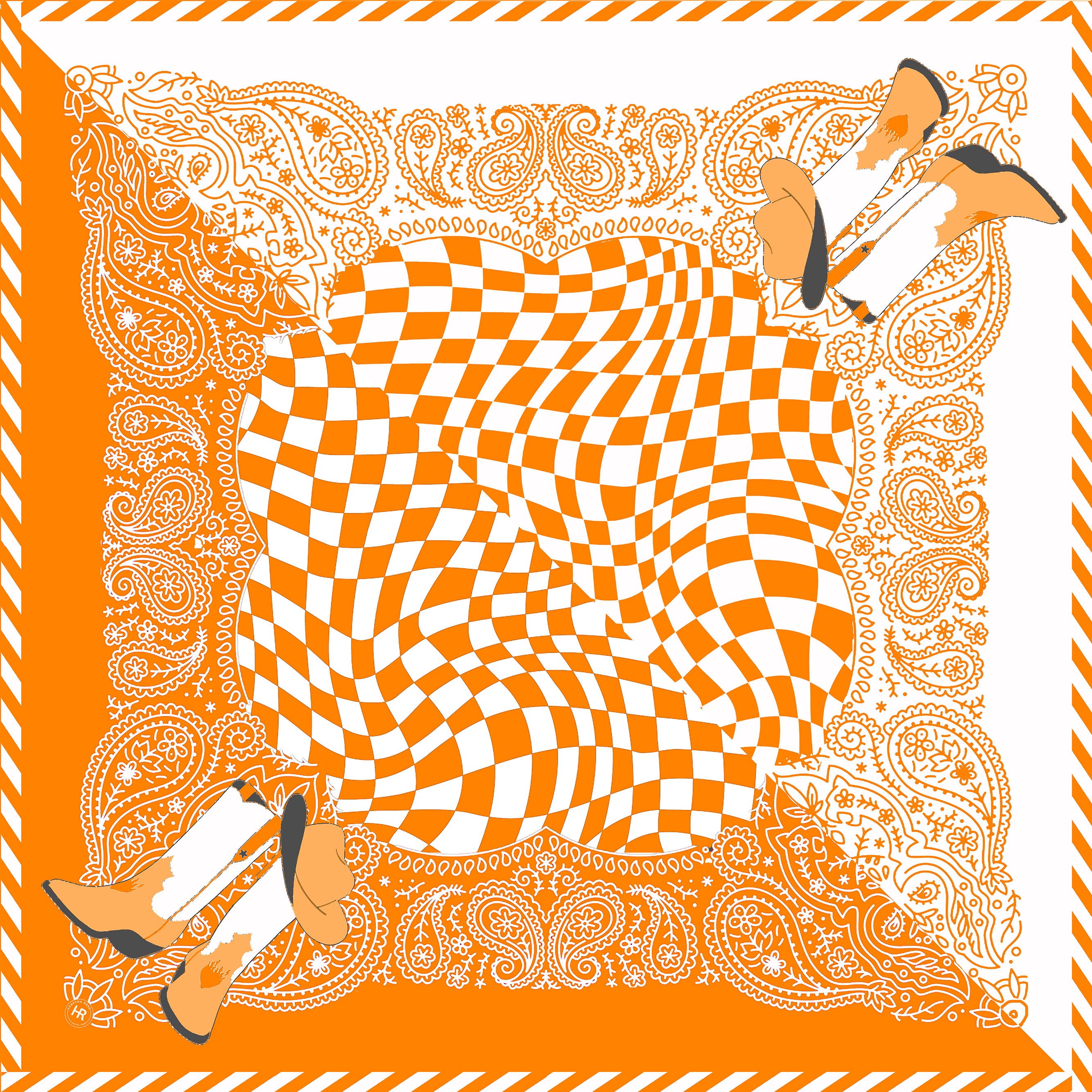 Tailgate Disco Bandana Merchandising Display (WS) Merchandising Display WS Hampton Road Designs