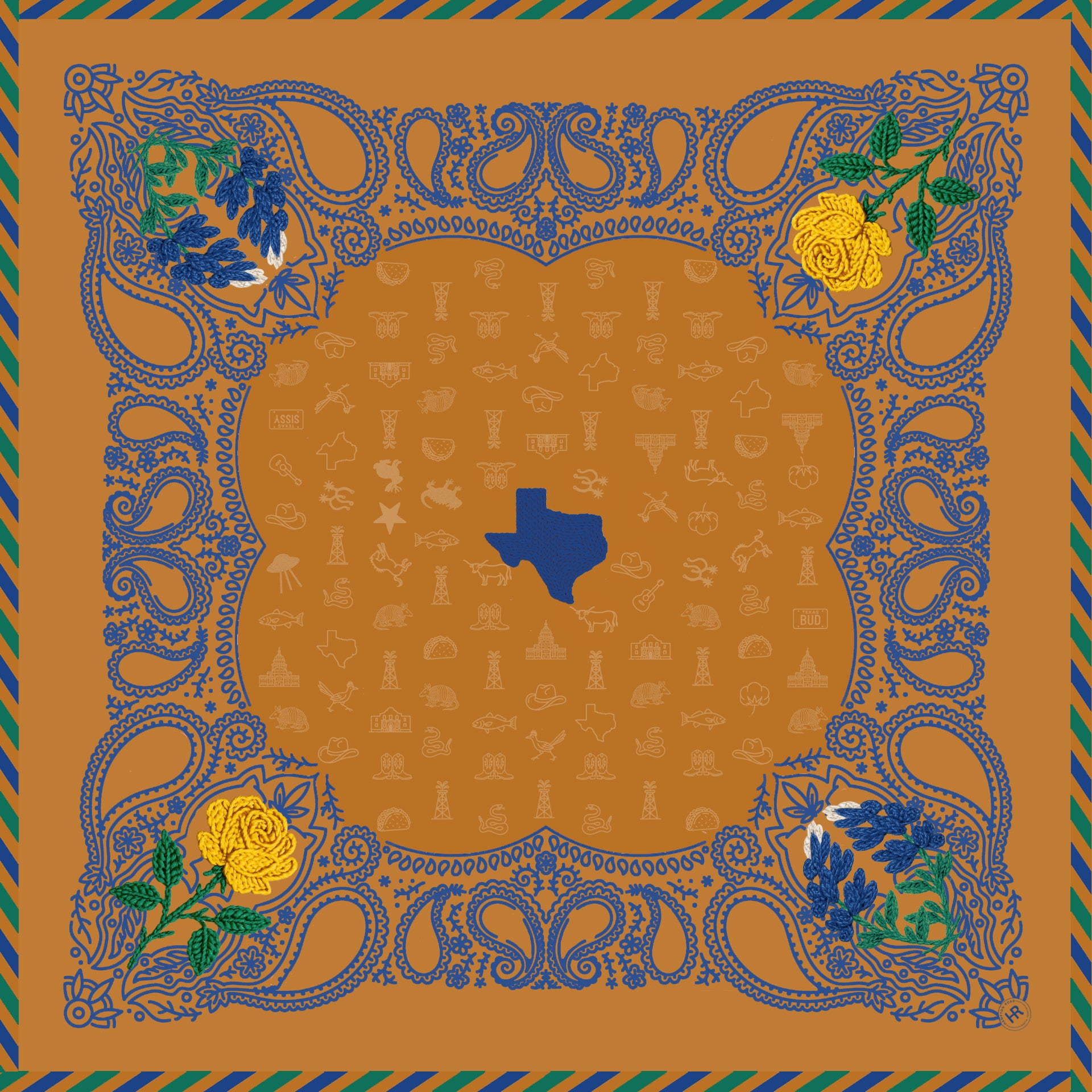 Texas Our Texas (WS) (WS) Bandana WS Hampton Road Designs