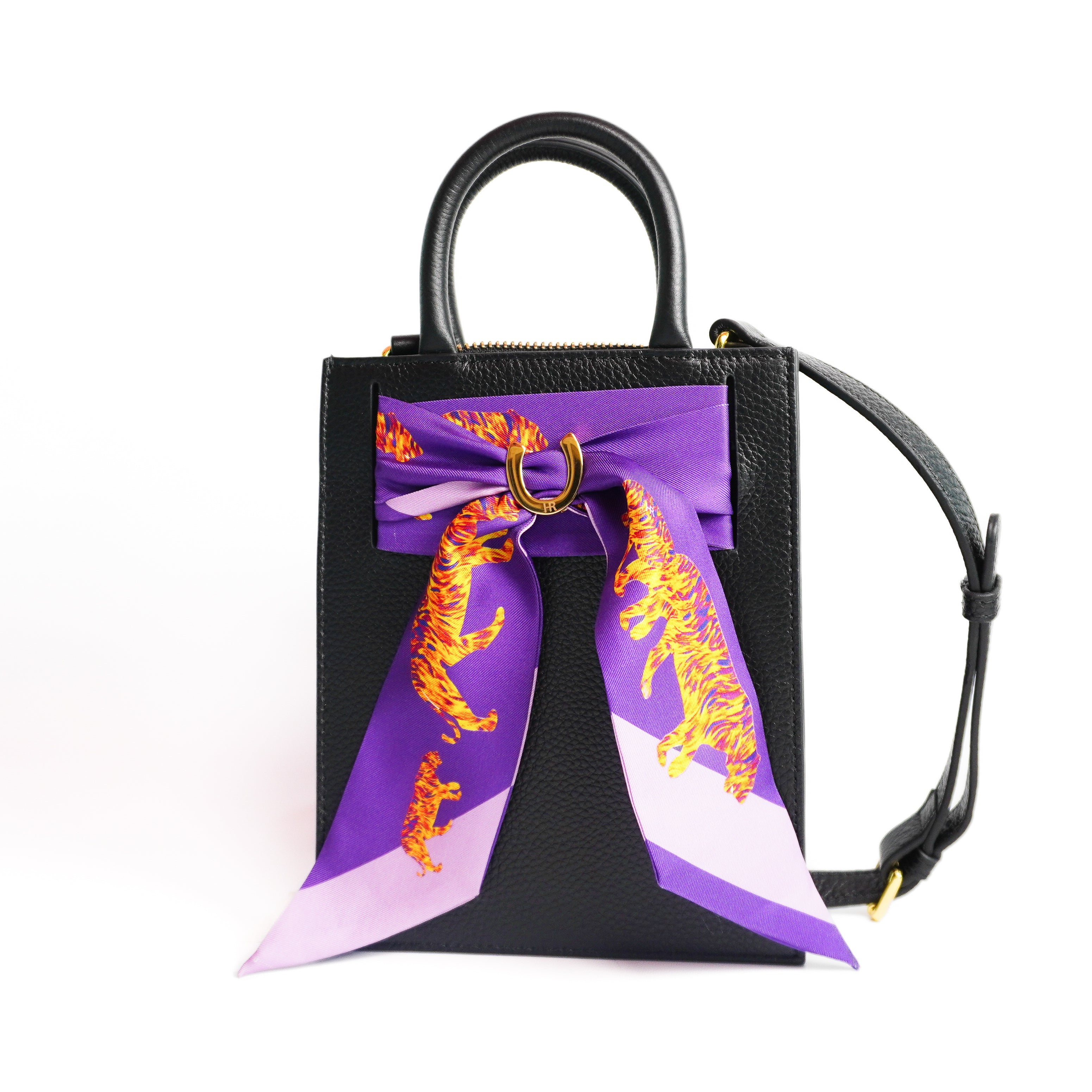 Leather Mini Calista + Tiger Crossing Twillionaire (WS) (WS) Leather Mini Calista WS Hampton Road Designs Black