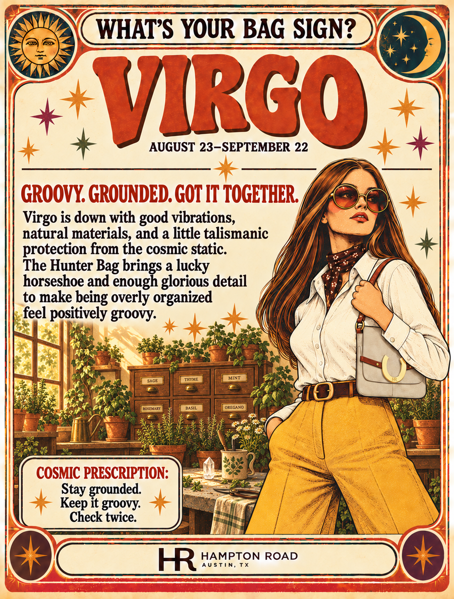 Virgo vintage zodiac graphic