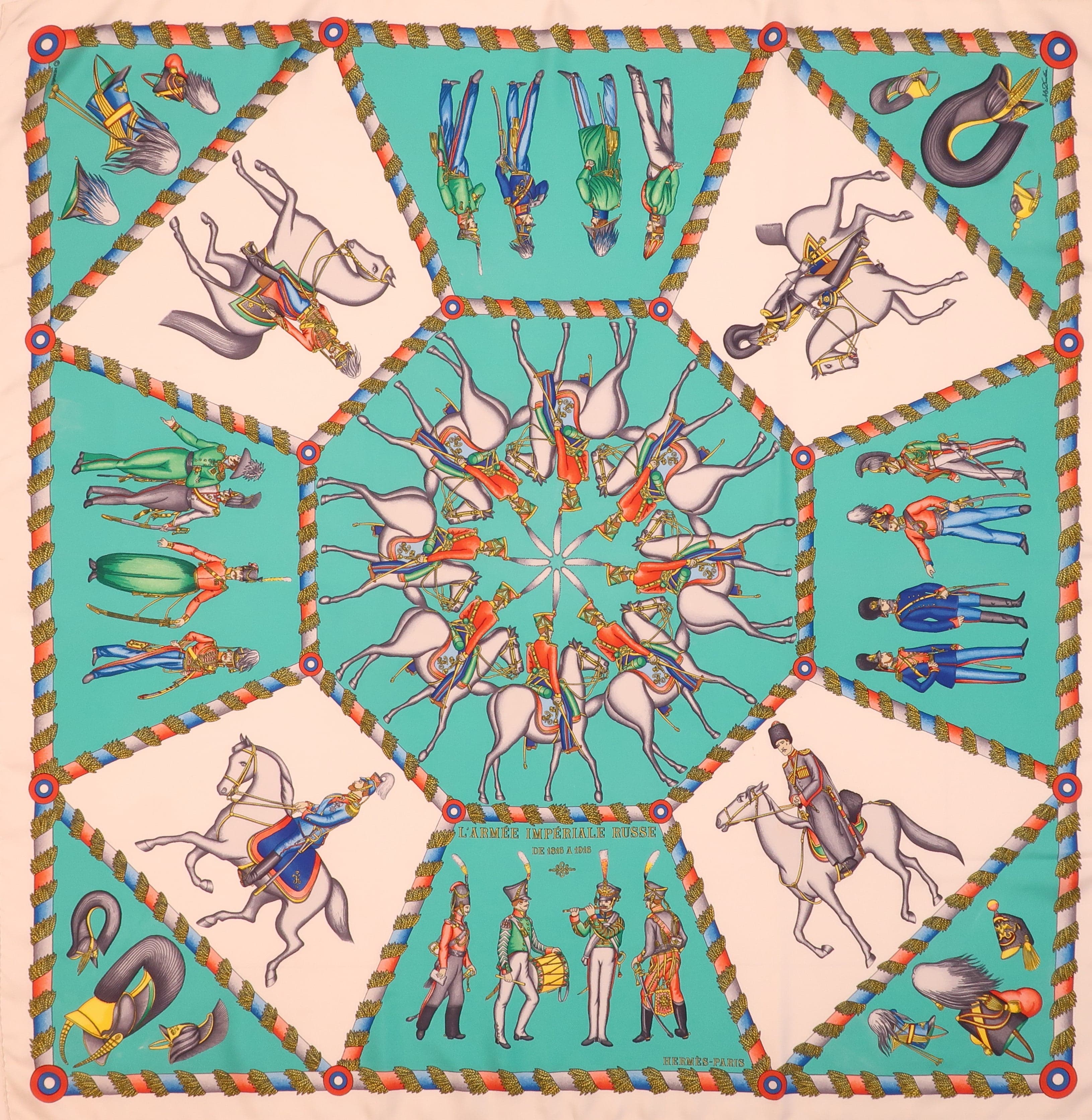 "L'Armee Imperiale de Russe Scarf Bag (Hermes) Party Clutch Hampton Road Designs   