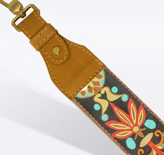 Butterscotch Leather Zuma + Heartland Guitar Strap