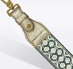 Lizzy Guitar Bag Strap - Orange/Brown Daisy Dot