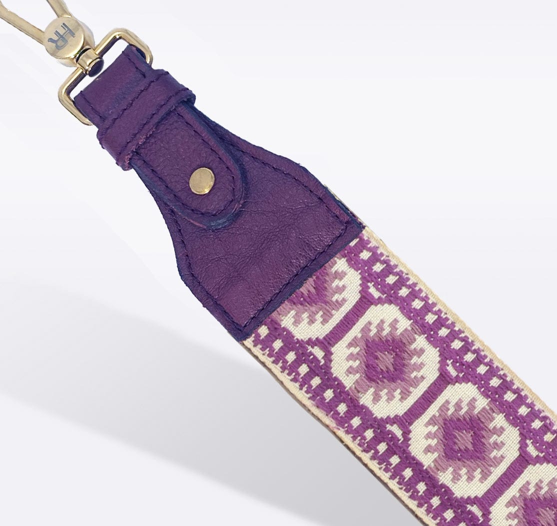 Film Reel Bag Strap Guitar Strap Hampton Road Designs Purple  