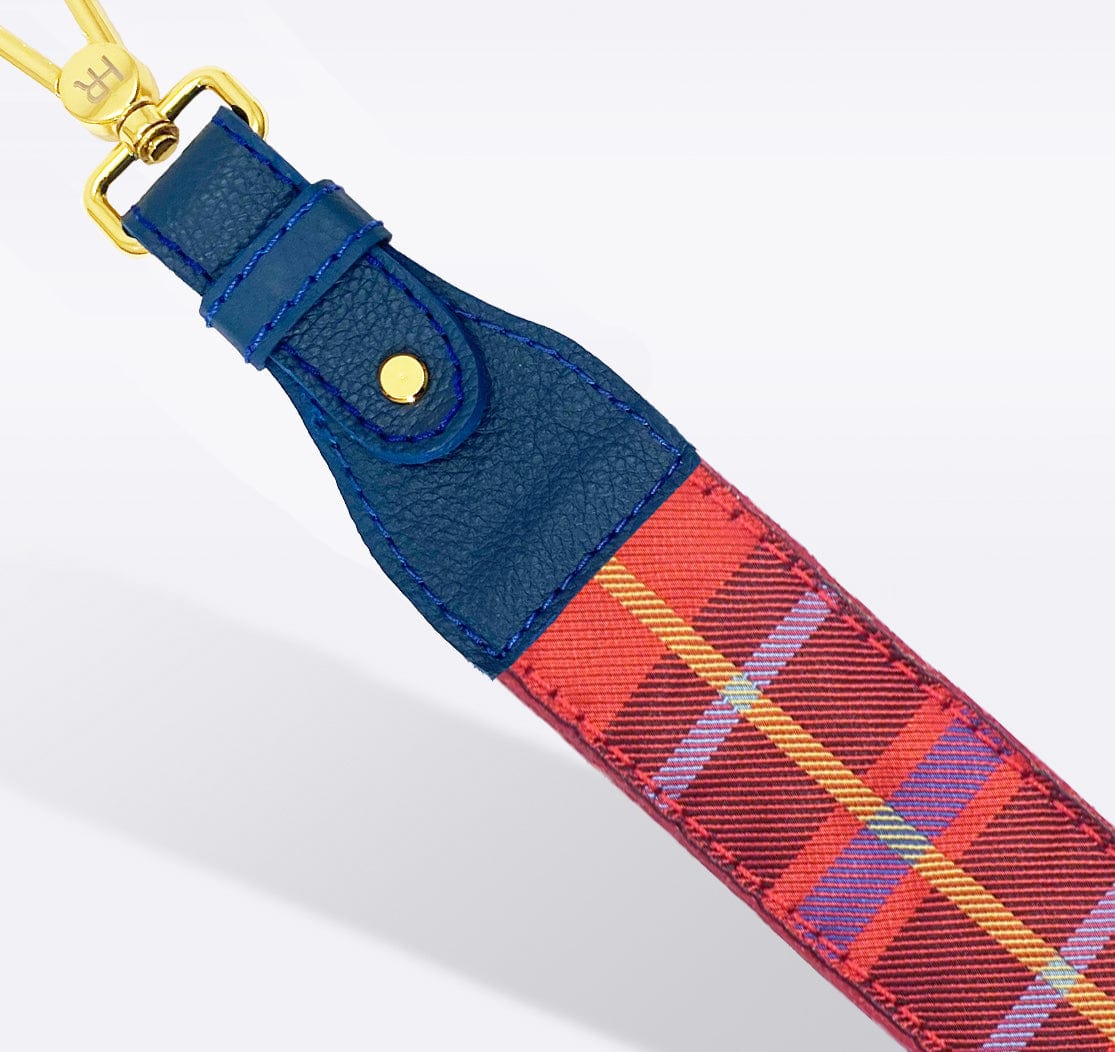 Louisiana Tech purse strap in Blue and Red by Desden