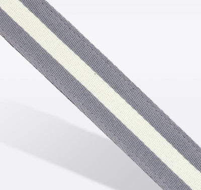 Grey & White Striped Purse Strap Striped Strap Hampton Road Designs   
