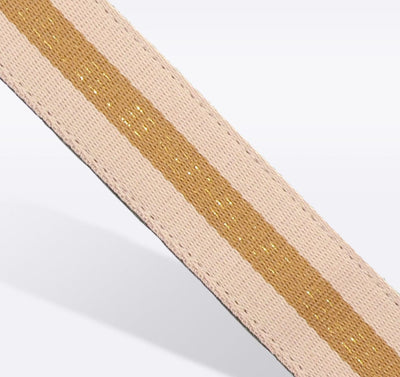 Khaki & Gold Striped Purse Strap Striped Strap Hampton Road Designs   