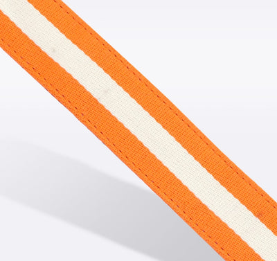 Orange & White Striped Purse Strap Striped Strap Hampton Road Designs   
