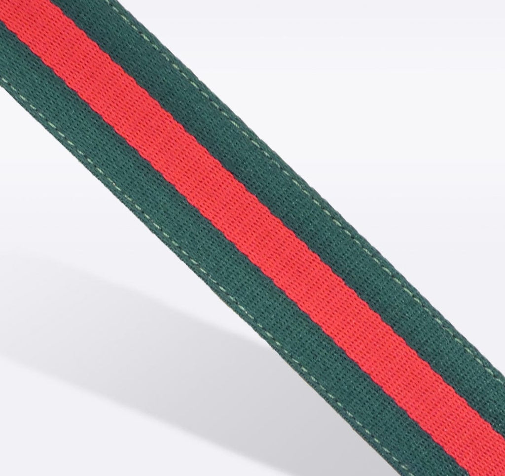New Crossbody Shoulder Strap Gucci Replacement No Logo Green Red Web  Leather