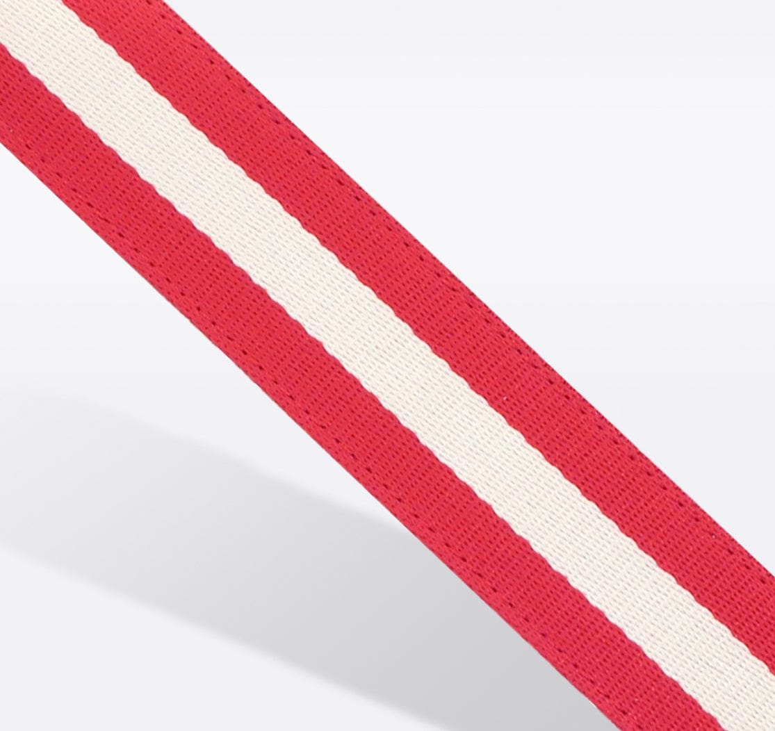 Red & White Striped Purse Strap Closeout Hampton Road Designs