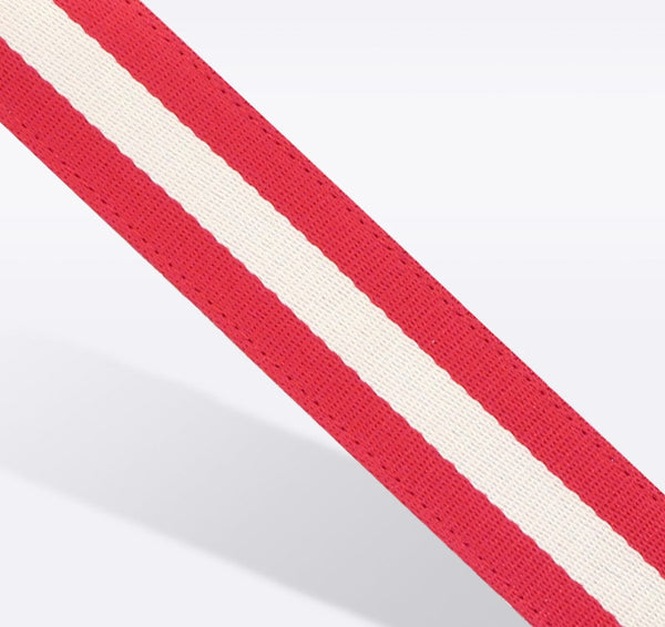Red & White Striped Purse Strap